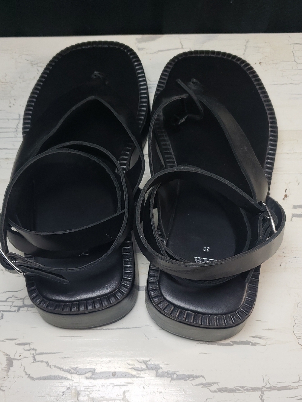 NWOT Zara Gladiator Style Strappy Platform Sandals - Women's 7.5- 8 (38 Euro) - Picture 12 of 16